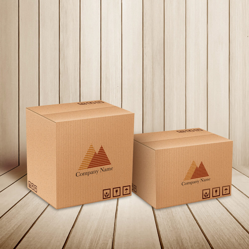 山のロゴ M0332使用例｜ダンボール箱